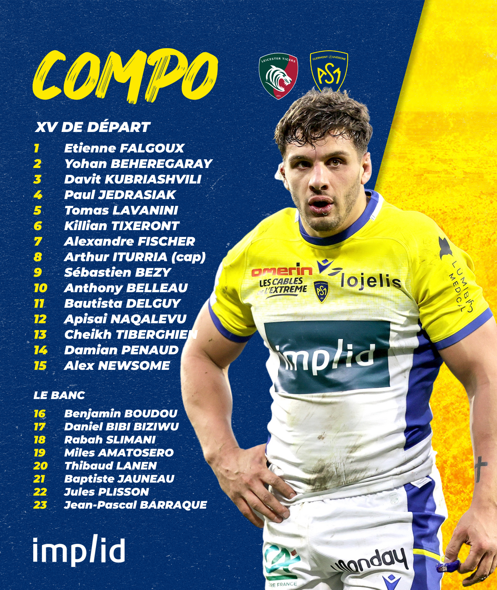 LEICESTER vs ASMCA. 4963-asm-clermont-team-line-ups--3b47190e-911c-409e-8882-d7033965229b