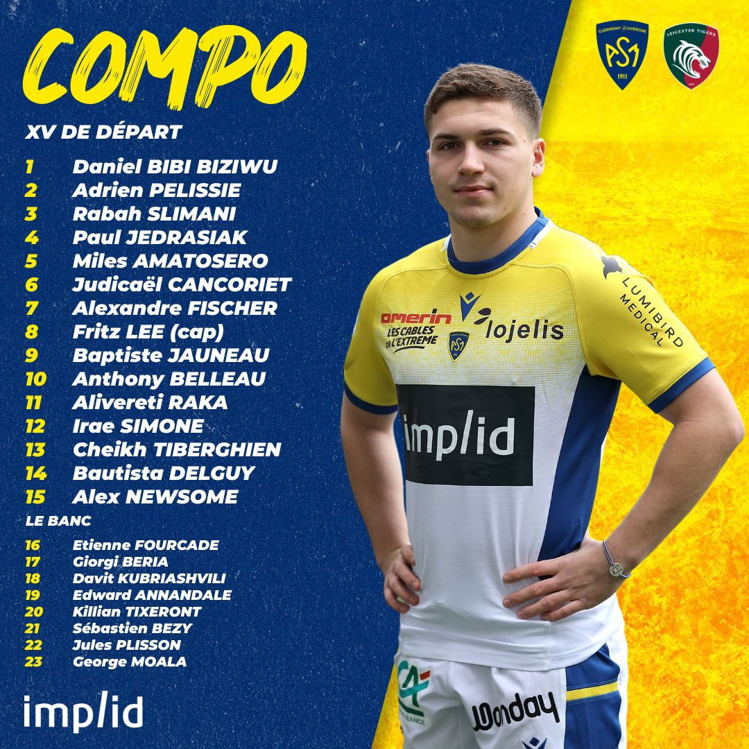 A.S.M.C.A. vs  LEICESTER R.C. 5117-asm-clermont-team-line-ups-manual--2c5c91d5-2285-4a0f-8a30-f2010b2397c3
