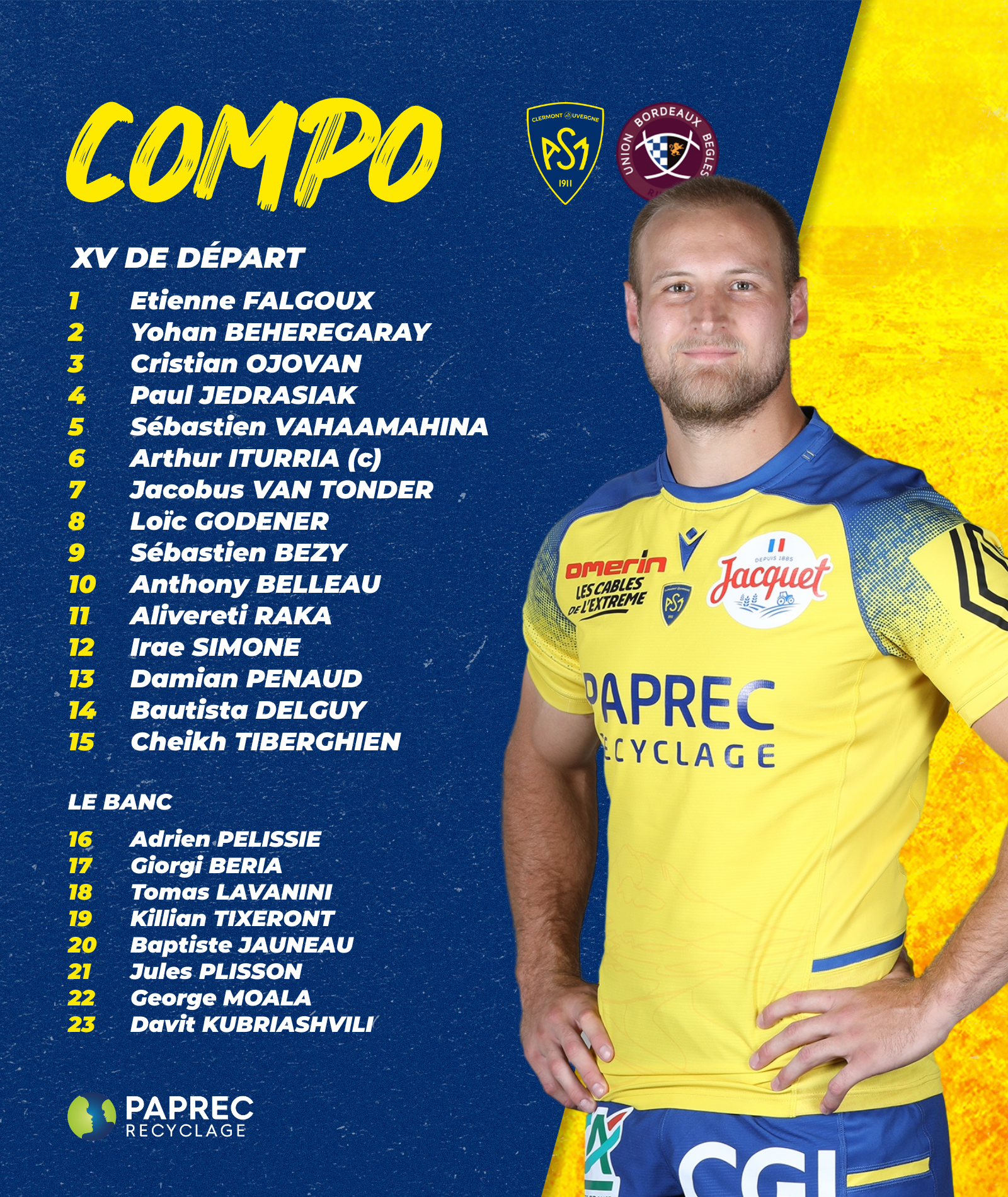 A.S.M.C.A. vs   U.B.B. 4759-asm-clermont-team-line-ups--2cf882cf-b321-4279-93b2-e04452f8ff97